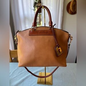 Dooney & Bourke Tan and Brown Satchel